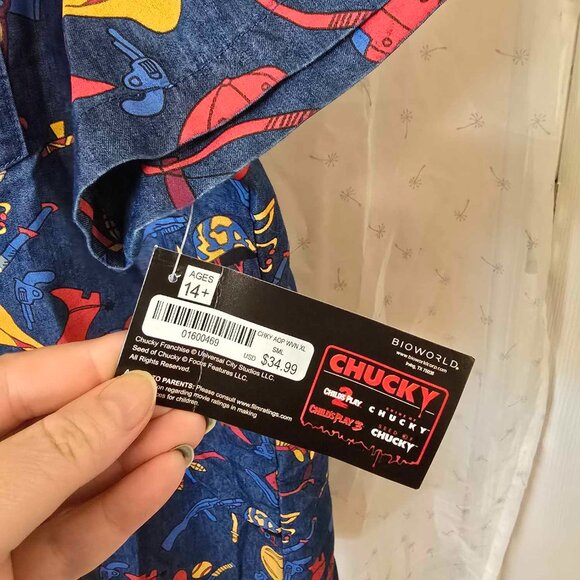 NWT Chucky Good Guys Button Up - Picture 2 of 4